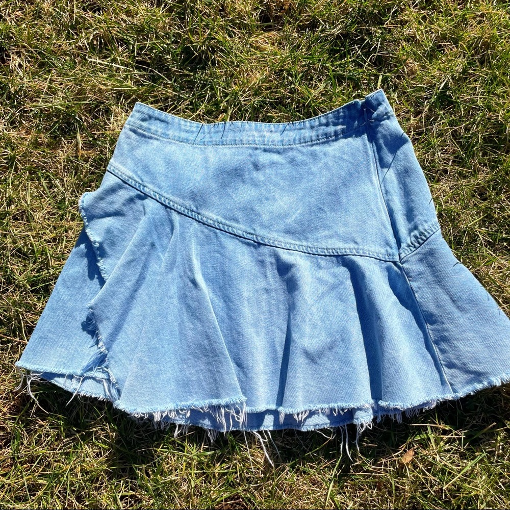 Free People Denim Mini Skirt